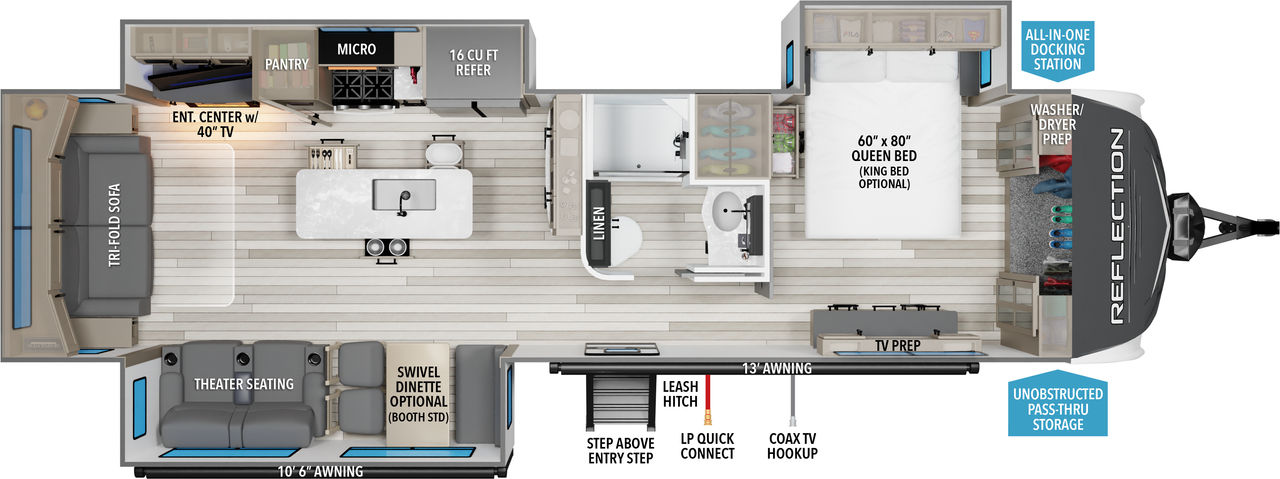 R-2426 - Grand Desgin - Refelction 315RLTS - 2024 - Floor Plann